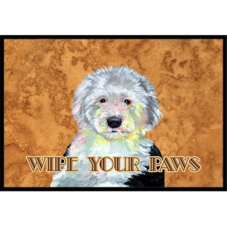 Carolines Treasures Carolines Treasures LH9457JMAT 24 X 36 In. Old English Sheepdog Wipe Your Paws Indoor Or Outdoor Mat LH9457JMAT